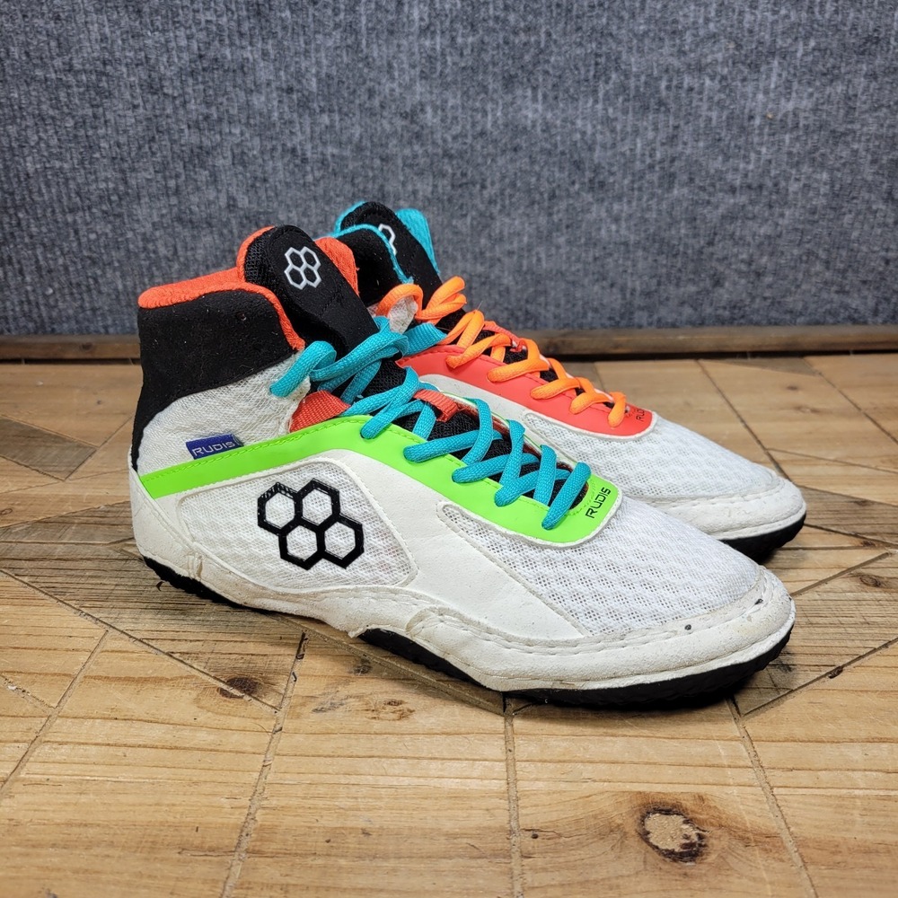 Rudis Alpha 2.0 Clash Mens Wrestling Shoes Men's 6 Mismatch White Black